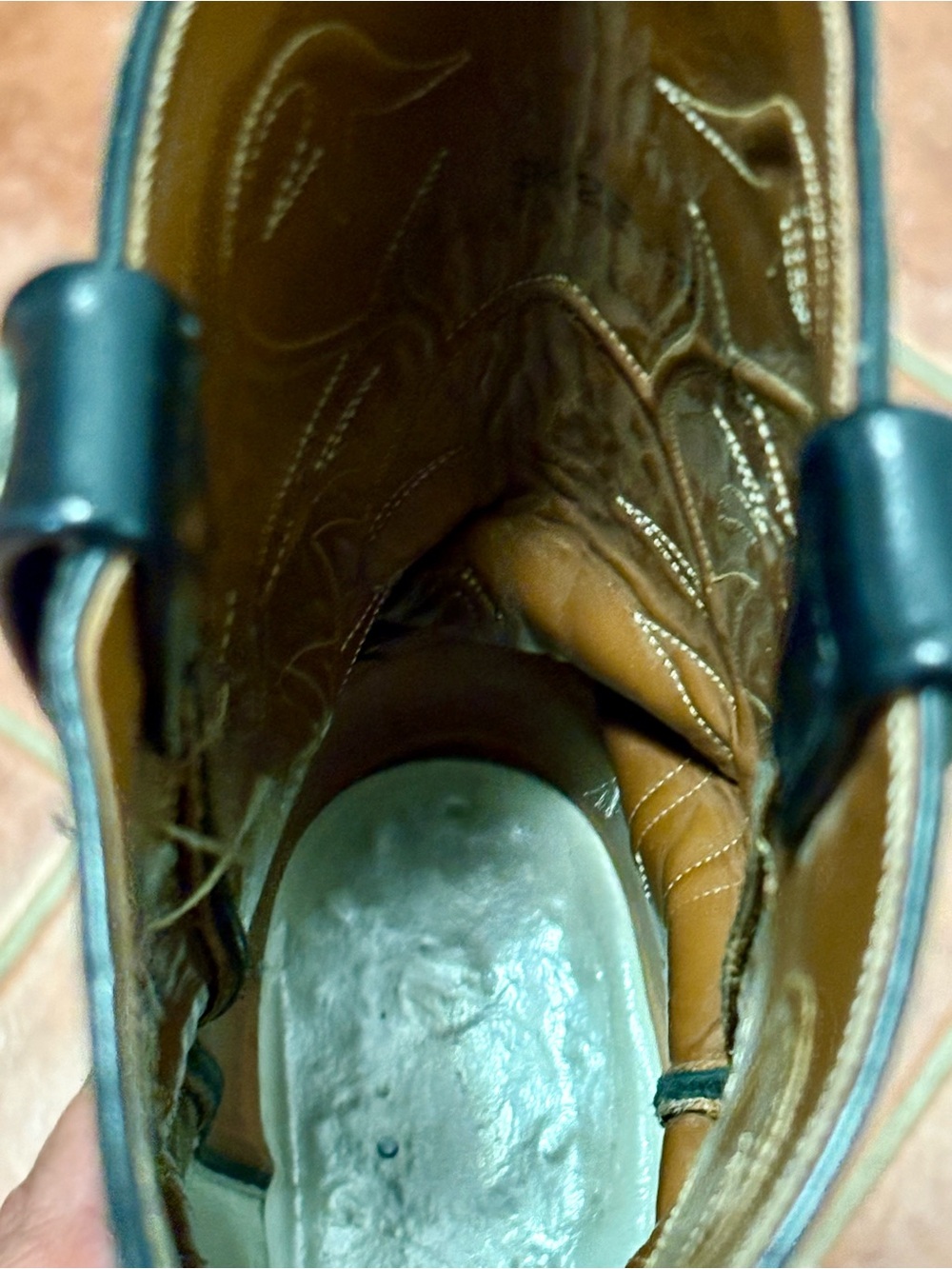 Lucchese 9.5 2E, Black Very Good Condition, Super Soft Wide Cowboy Western Boots - Picture 14 of 14